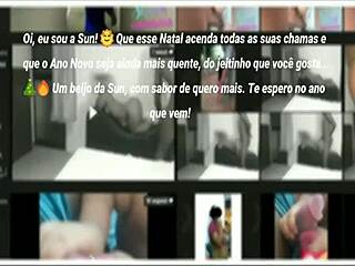 Brazilian Wife Masturbates Wildly With Massager Awaiting Husband Christmas