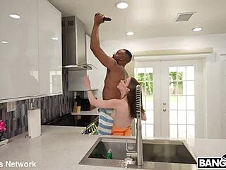 little venus deepthroats for interracial creampie facial