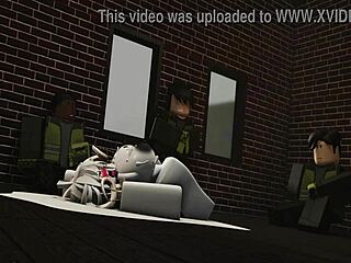 roblox turns horny with her big tits on monster cock!