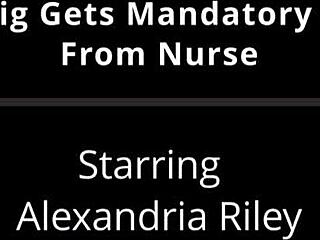Nurse Forces Hitachi Orgasms on Blindfolded Guinea Pig Alexandria Riley!