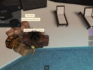 latina tanning by pool deepthroats and sucks three monster cocks