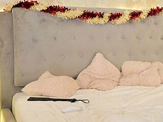 A sexy student spanks her own ass before stripping nude