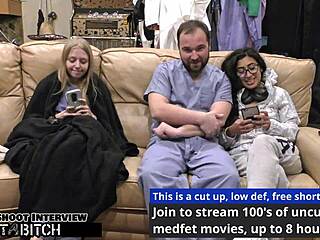 latina nurse jasmine's hairy bush creampied deep in hospital bed round two