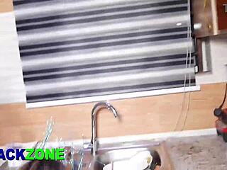 i had so much fun in the kitchen with my hot stepmom's ass close up