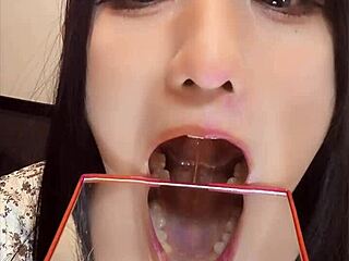 short clip for tooth fetish with cute japanese ladyboy anal assfucking crossdressing fun