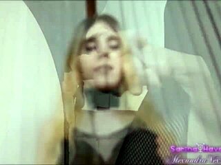 sarina havok owns alexandra vexx in tgirl domination