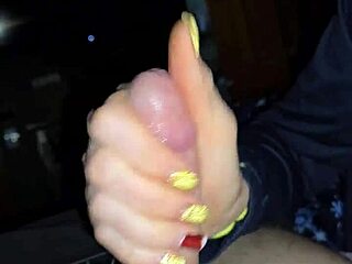 dirty wife strokes that dick so slow, making it throb!