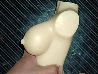 Dolly takes anal creampie bent over desk doggystyle with tits squeezed in every tight position.