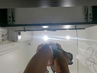 Hot Petite Brunette Teen Strips Panties Off Tight Shaved Pussy