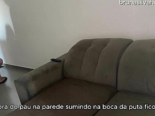 Wife anally wrecked while hubby works! Bruna Silva!