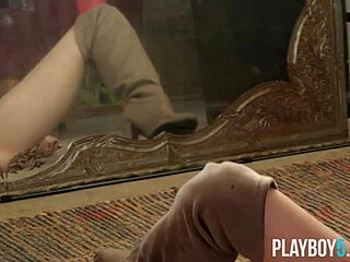 PETITE MILF PLAYBOY MODEL MADELINE AMOUR STRIPS FULLY NAKED