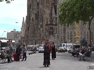 Alt Mistress Publicly Humiliates Bound Spanish Babe In Disgrace