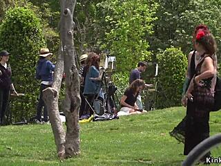 Alt Mistress Publicly Humiliates Bound Spanish Babe In Disgrace