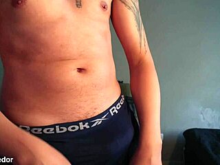 nerd with huge cock strips underwear and jerks off moaning hard full video cumming