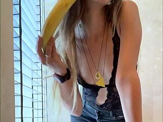 larajuicy masturbates her juicy big pussy lips on commercial set close-up