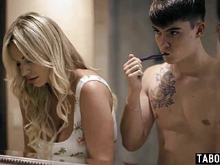 rachael cavalli sneaks into stepsons room craving taboo milf licks and deepthroat