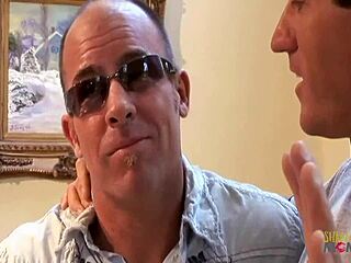 Door knock leads skinny milf big fake tits to cowgirl rough sex cum in mouth