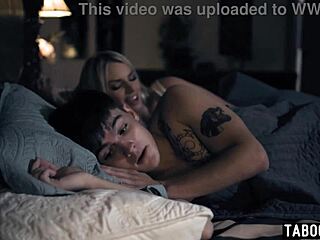 rachael cavalli sneaks into stepsons room craving taboo milf licks and deepthroat