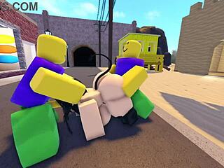 emma meets three guys on roblox whorblox street and they bang her hard