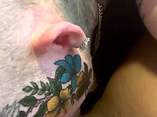Eat my tight ebony pussy while dad works
