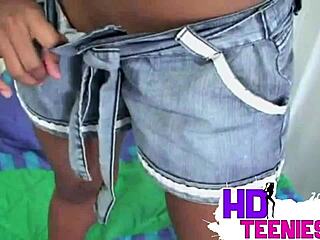 hot colombian latina teen 18+ fingers petite pussy to squirting orgasm... yum