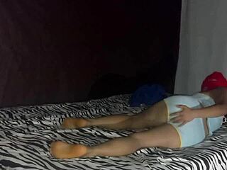 stepmom and stepson rest in bed then ghost fucks them both