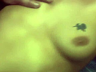 She fists her shaved pussy while monster cock pounds ass to mouth cumshot outdoors