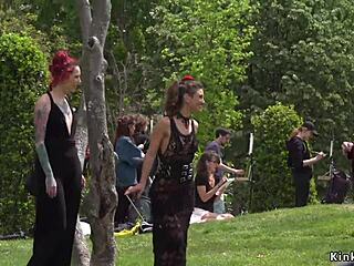 Alt Mistress Publicly Humiliates Bound Spanish Babe In Disgrace