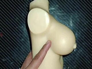 Dolly takes anal creampie bent over desk doggystyle with tits squeezed in every tight position.