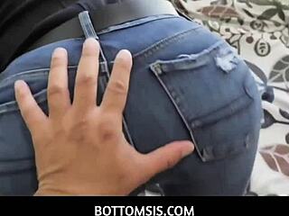 pervy stepbro bangs hot stepsis caught naked