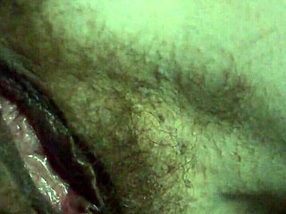 Teen spreads hairy wet pussy gaping clit closeup homemade voyeur