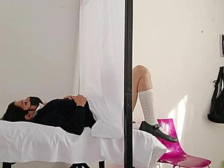 pervy gynecologist doctor examines latina patient's big ass in twisted hospital checkup