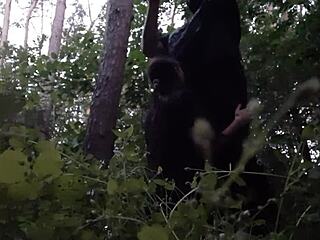 stepsister mouthfucked deep in woods hides from boyfriend