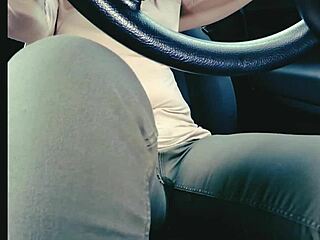 jeans-clad babe wets herself in traffic jam desperation omorashi fail