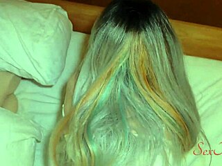 Step-mom steals my virginity on 18th birthday creampie fuck