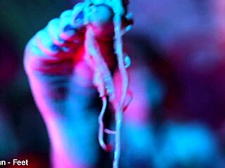 sexy redhead feet crush and lick cup noodles dirty