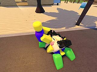 emma meets three guys on roblox whorblox street and they bang her hard