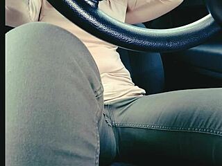 jeans-clad babe wets herself in traffic jam desperation omorashi fail
