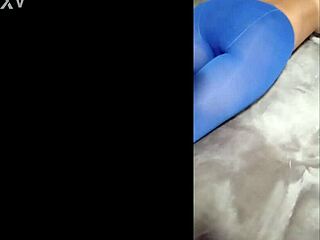 sexy latina milf shows perfect body in pantyhose and heels