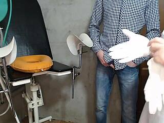 HIDDEN CAM CAPTURES BBW NURSE HANDJOB AND CUM-COVERED TITS IN HOSPITAL ROOM FETISH PLAY