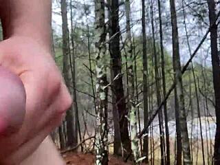 clitlicker662 flashes hairy pussy outdoors in forest update 32 img 1340