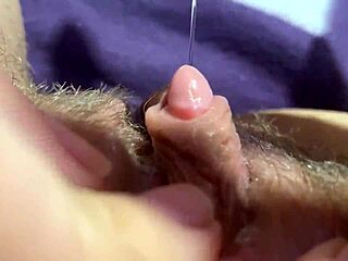 big clit throbs to intense orgasm up close
