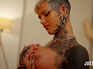 new dick always welcome stefani!! tattoo babe rides hard 😈🍆