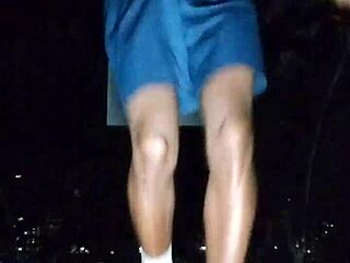 Athletic brunette college girl workouts turn homemade dorm sex with roommate daddy