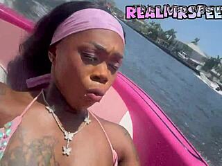 ebony babe dances topless public miami fat ass natural tits pussy slut outdoor florida pretty tattoo black solo