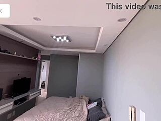 brazilian babe amberzinha shows new apartment then takes rough interracial pussy pounding