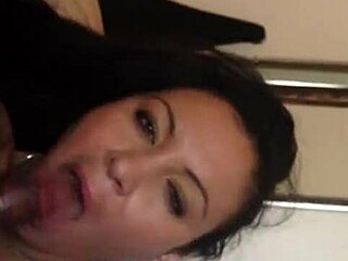 bbw goes crazy sucking that huge black cock