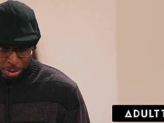 slutty victoria voxxx caught by nerdy airbnb owner masturbating rides his cock rough