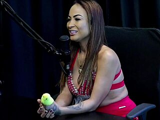 Belinha Baracho Teases Swingers in Sheer Red Lingerie for Cuckold Thrills