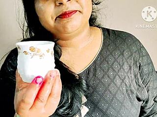 desi wife bends over kitchen counter for neighbor boys' rough hardcore pounding